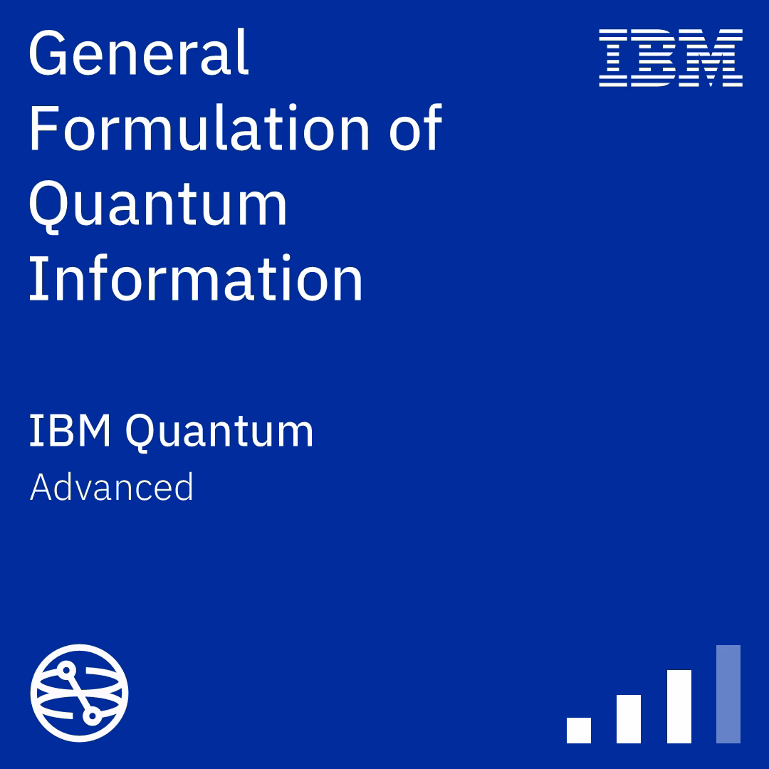 O insignă pătrată care indică numele acestui curs, nivelul fundamental și emitentul IBM Quantum®.